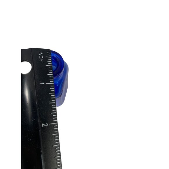 Ribbed Cobalt Poison Bottle Antique Blue American 1 Ounce Poison Bottle with Cor - Picture 6 of 11